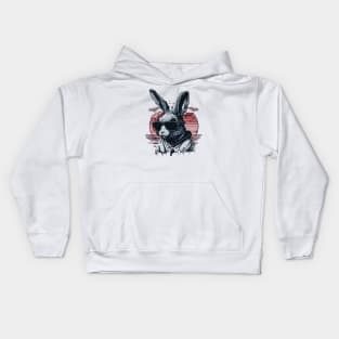 Badass Tough Bunny Kids Hoodie